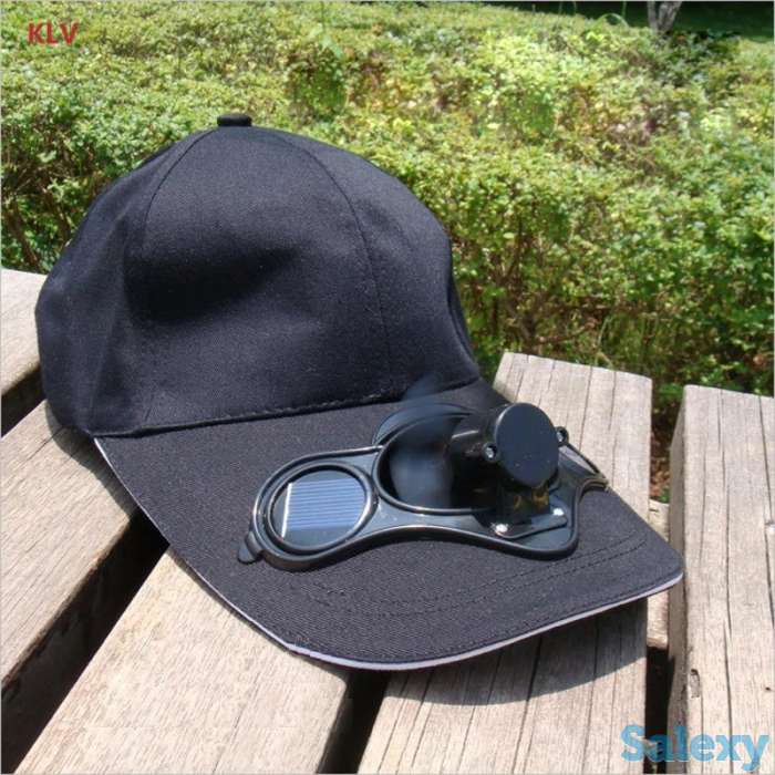 Кепка с вентилятором на 2х солнечных батареях., фотография 6