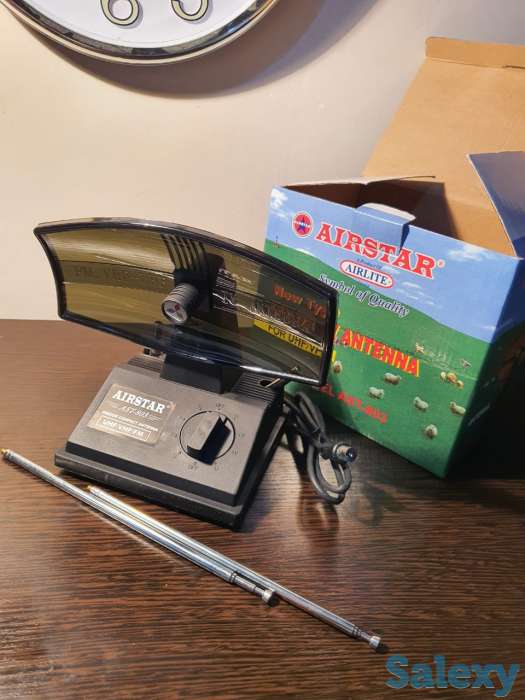 Комнатная антенна для цифрового ТВ с подстройкой Оригинал UHF, VHF, фотография 2