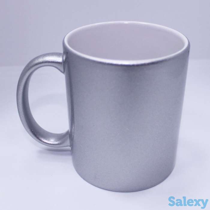 Перламутровые кружки разных цветов. Печать на перламутровых кружках, любых цветов., фотография 1