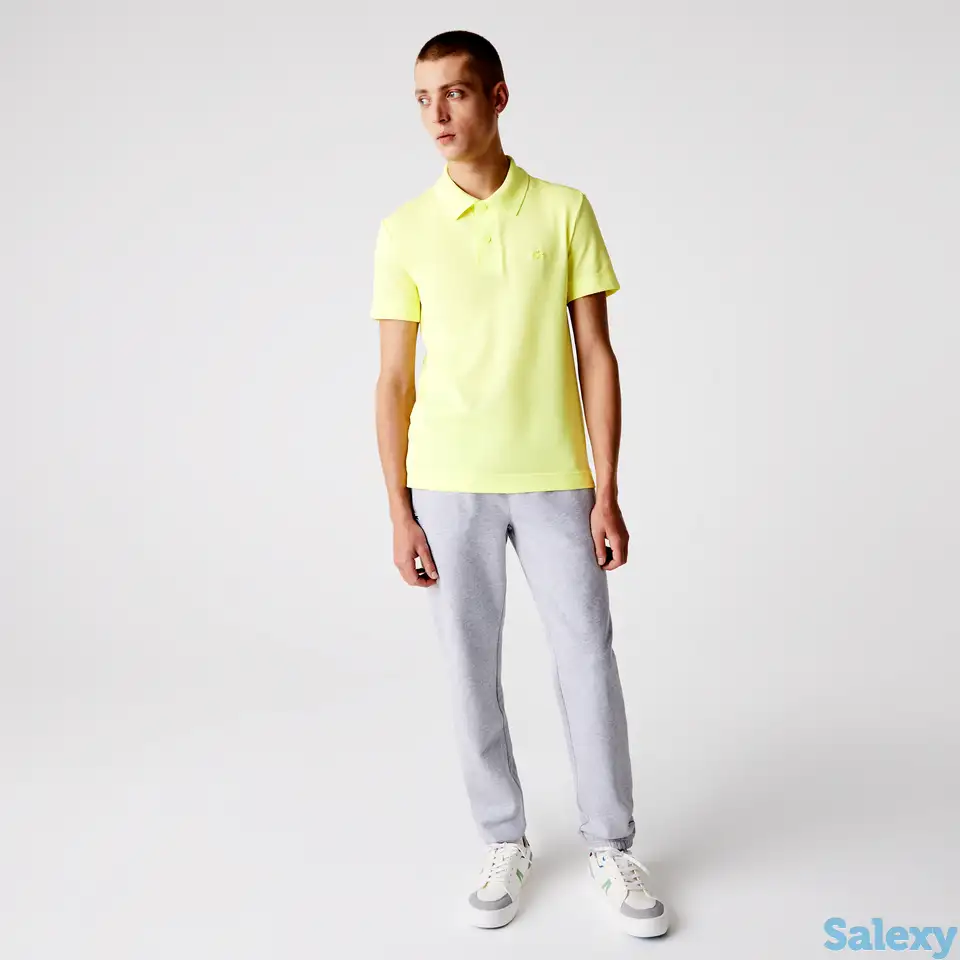 Мужская рубашка-поло lacoste slim fit из органического стрейч-хлопка, фотография 1