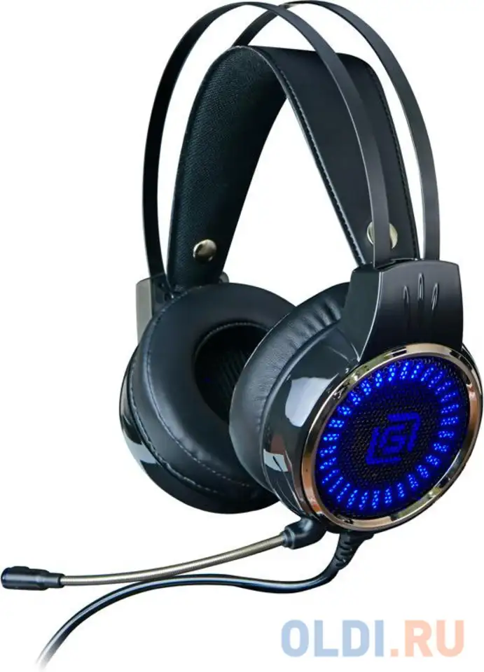 Наушники с микрофоном oklick hs-l700g infinity черный 2.2м мониторы оголовье (hs-l700g), фотография 1