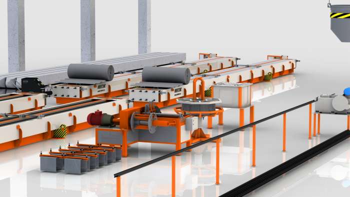 Линия по производству свай квадратного сечения, фотография 1