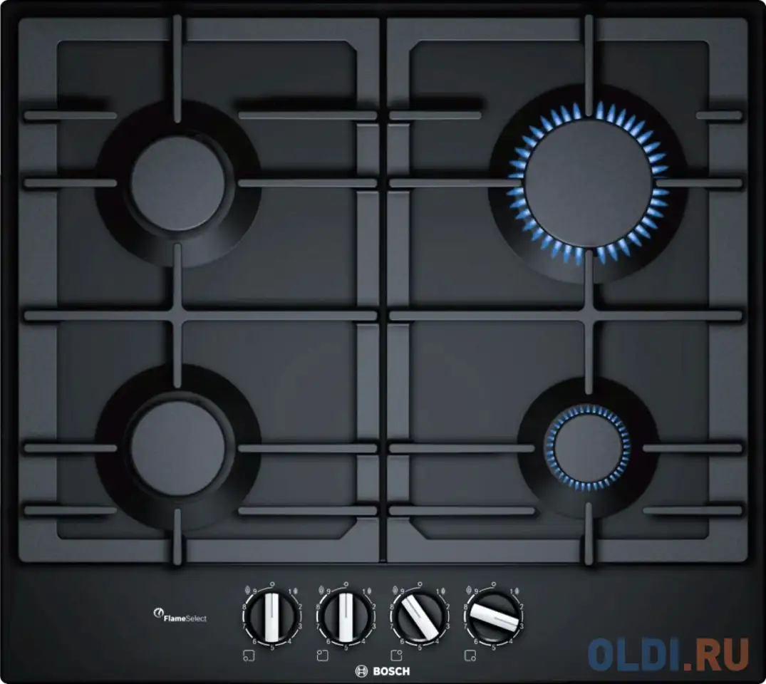 Варочная панель газовая bosch pcp6a6b90r черный, фотография 1