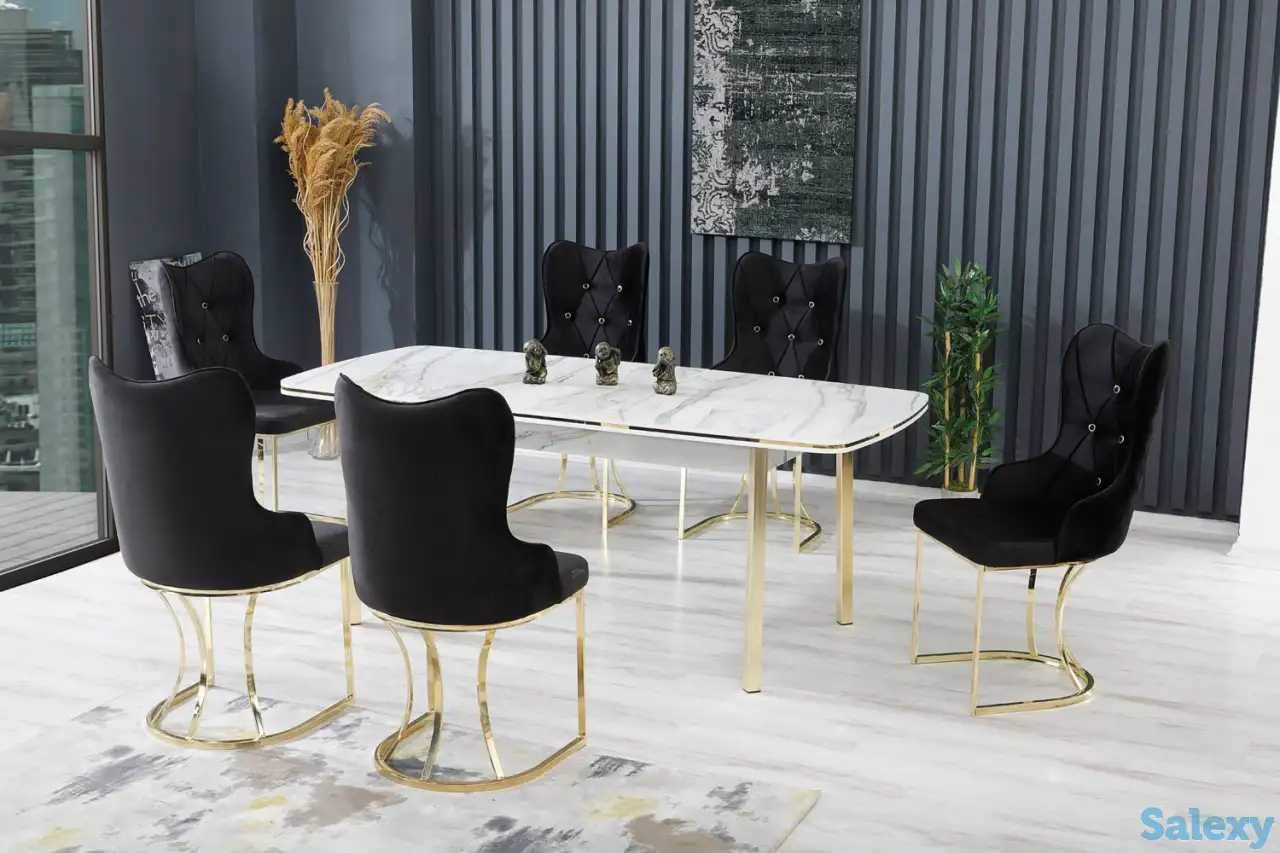 Стол 2228+6 стульев. Производство Турция., фотография 1