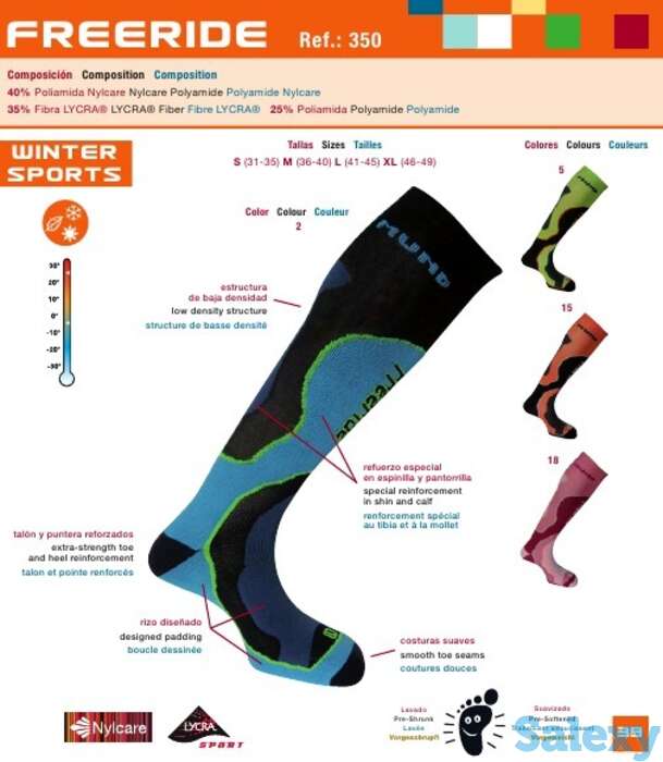 Носки mund freeride т. синие, фотография 1