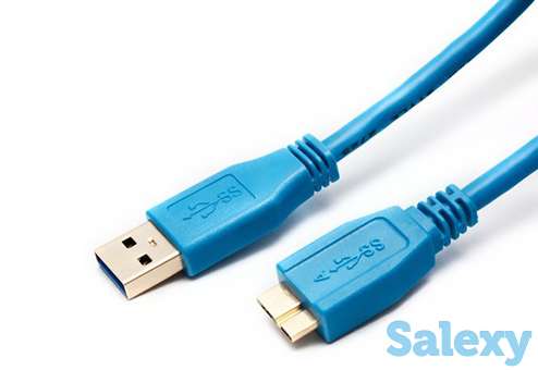 Переходник ship us007-1.2в micro-a usb to usb 3.0 1.2м. синий, фотография 1