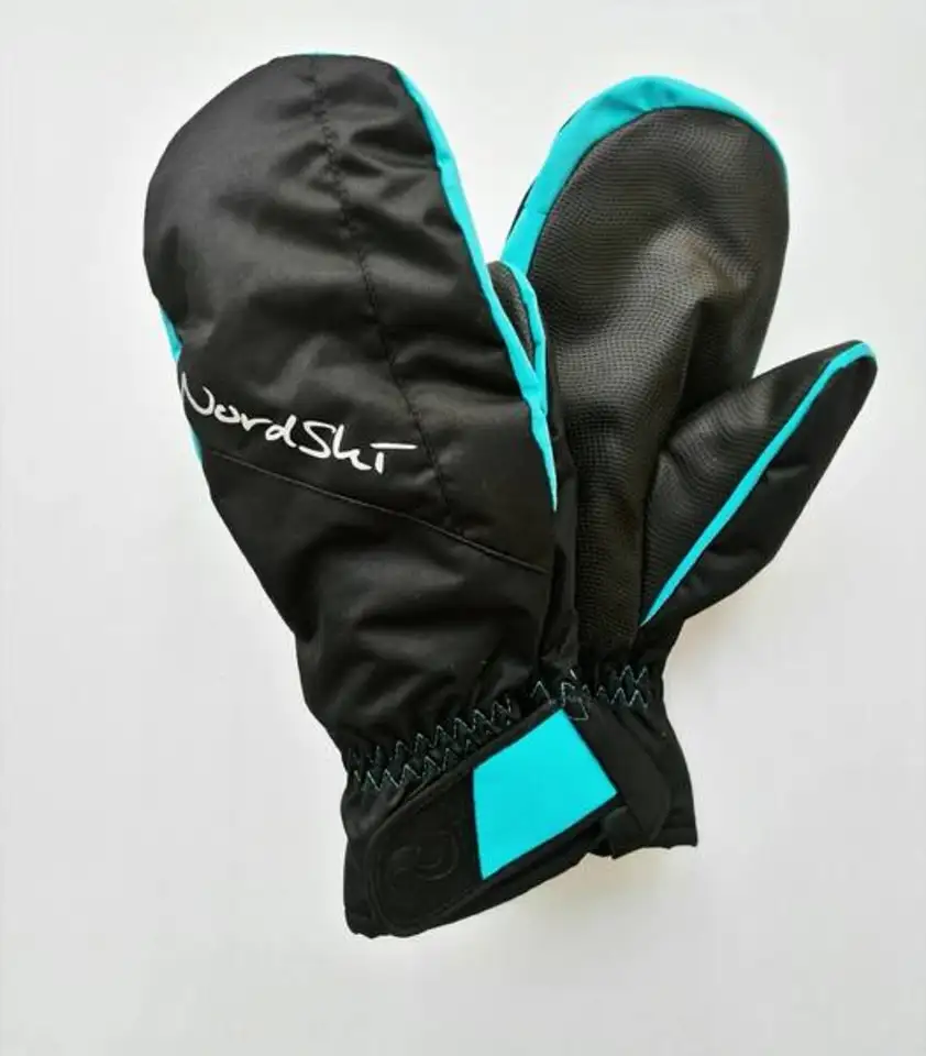 Варежки nordski jr arctic black/aquamarine membrane, фотография 19