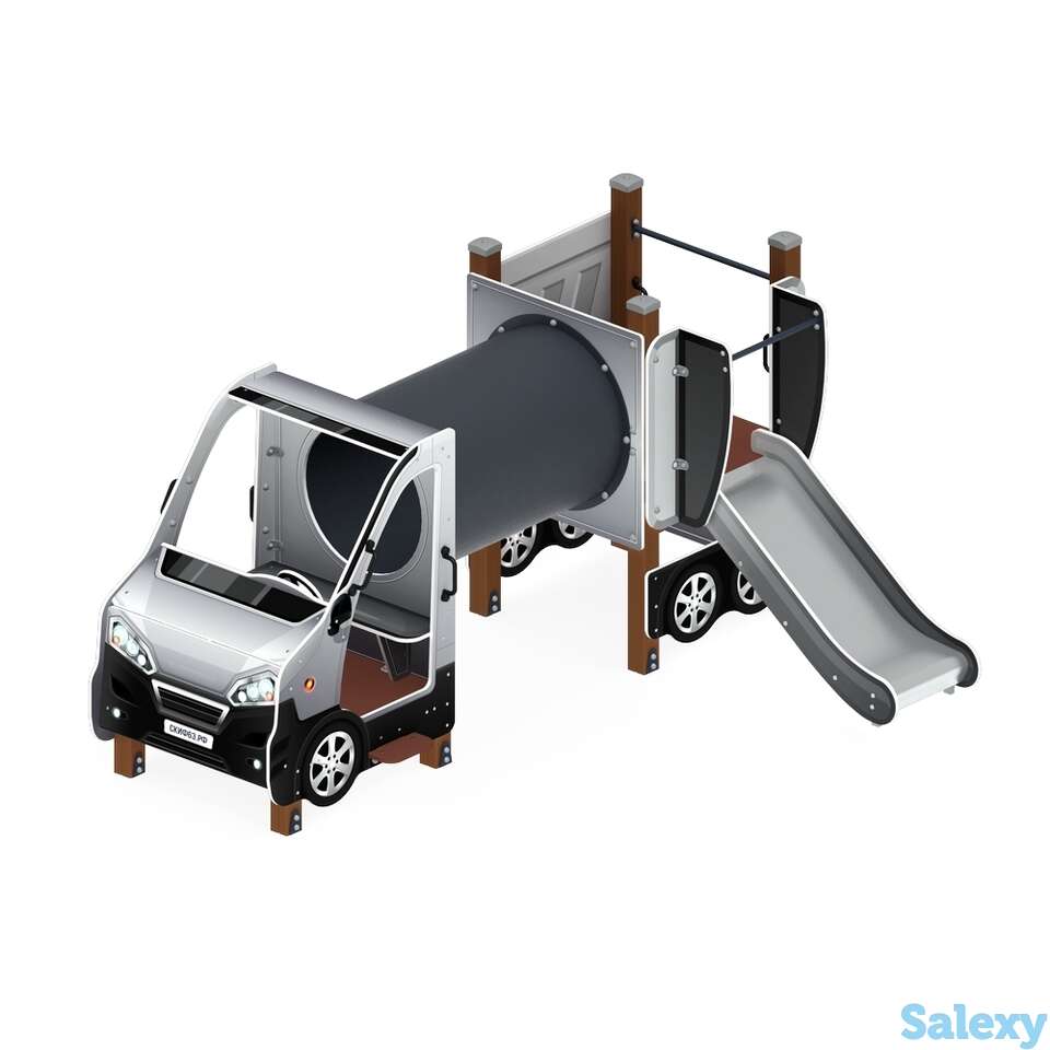 Детский игровой комплекс «машинка с горкой 2» дик 1.03.1.03-02 н 750, фотография 1