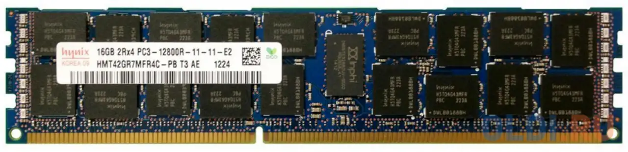 Оперативная память для компьютера hynix hmt42gr7mfr4c-pb dimm 16gb ddr3 1600 mhz, фотография 1