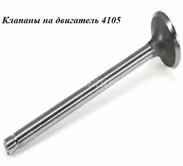 Клапан выпускной и впускной на 4105 двигатель, фотография 2