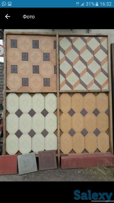 Тротуарная плика, брусчатка, облицовочный кирпич, фотография 2