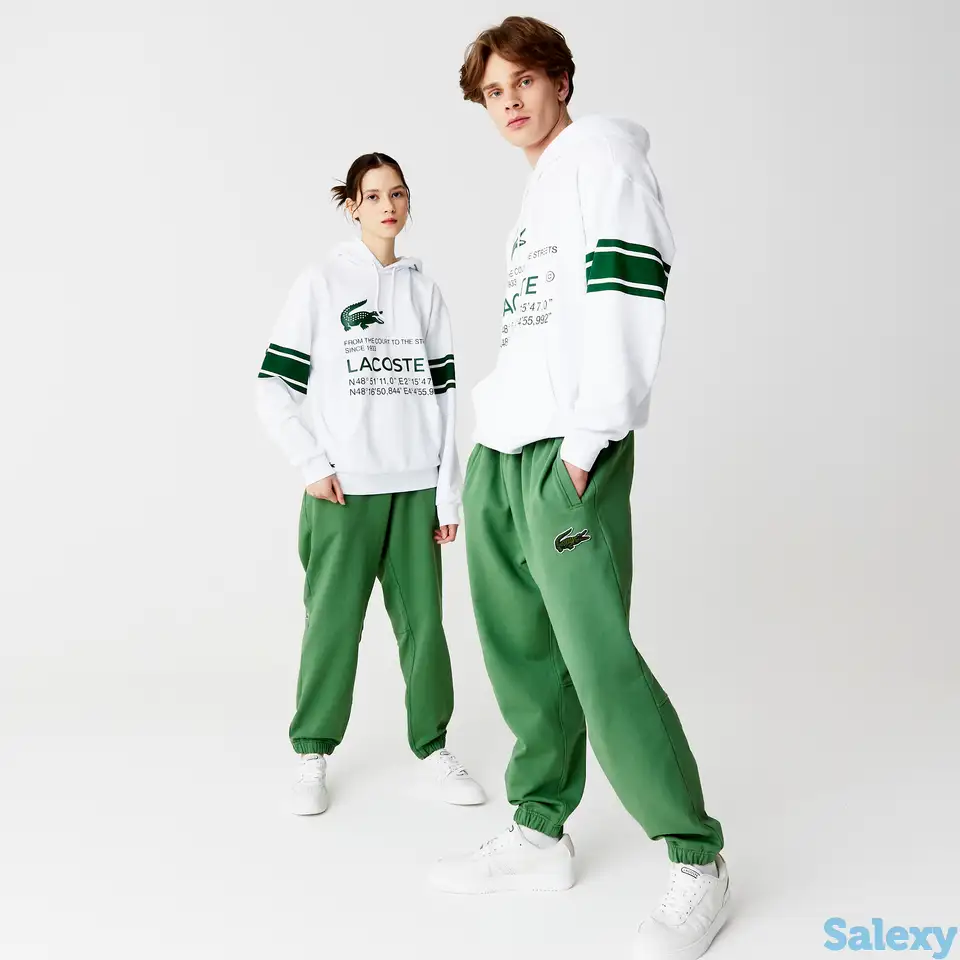 Флисовые брюки lacoste sport unisex из органического хлопка, фотография 1