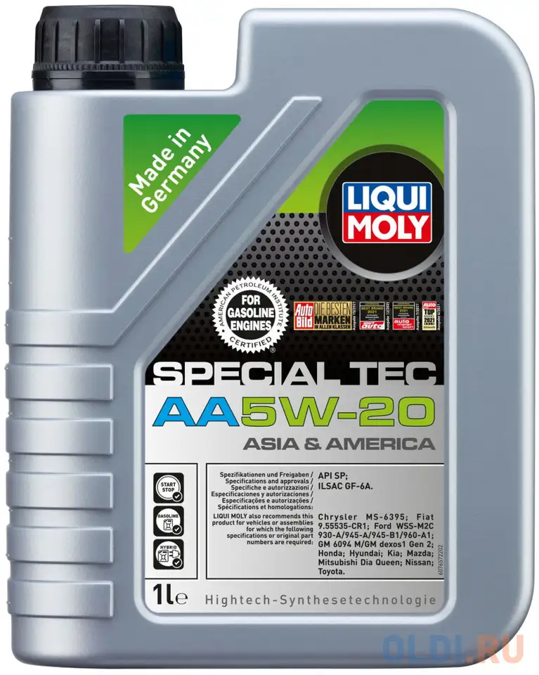 20792 liquimoly нс-синт. мот.масло special tec aa 5w-20 sp gf-6a (1л), фотография 1