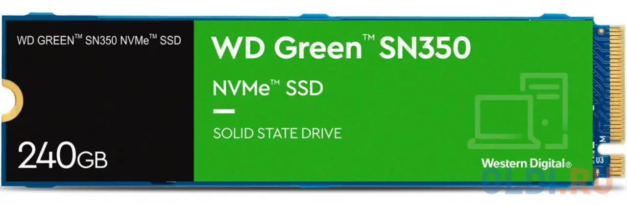 Ssd накопитель western digital sn350 240 gb pci-e 3.0 x4, фотография 1