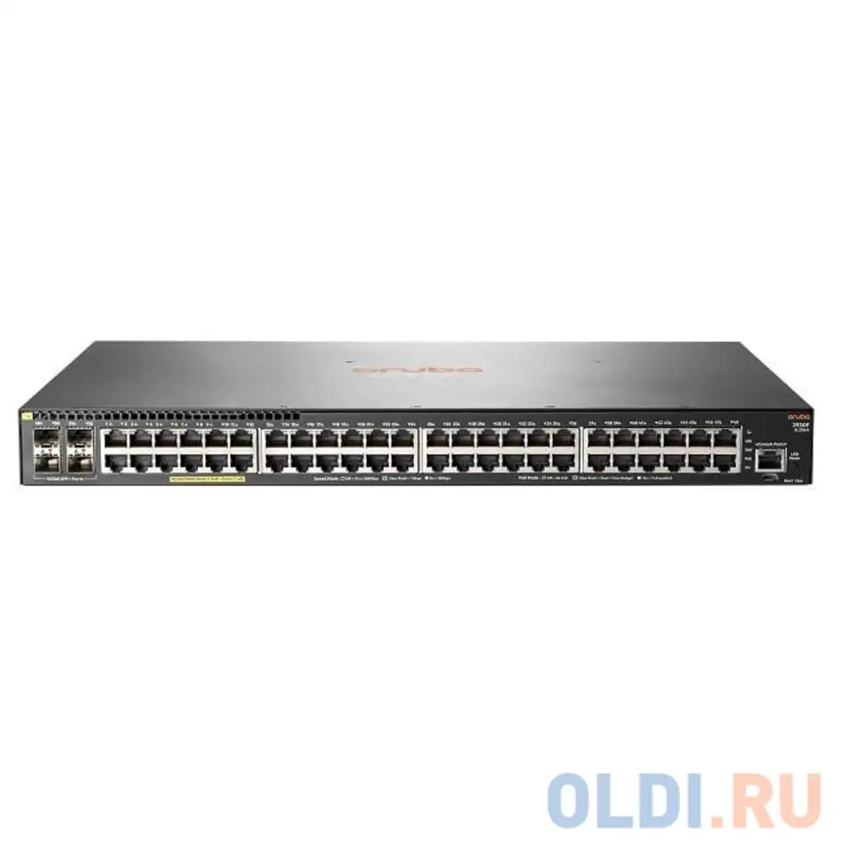 Коммутатор hpe aruba 2930f jl256a 48g 4sfp+ 48poe+ 370w управляемый, фотография 1
