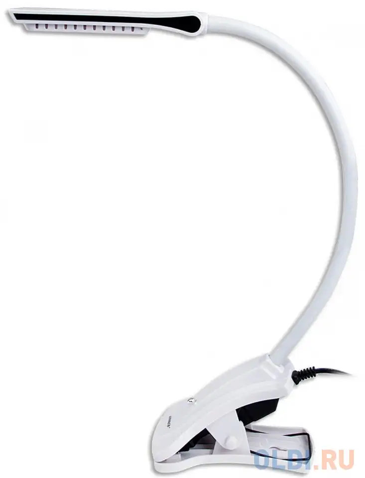 Светильник настольный sonnen ou-138, на прищепке, светодиодный, 5 вт, белый, 236668, фотография 1