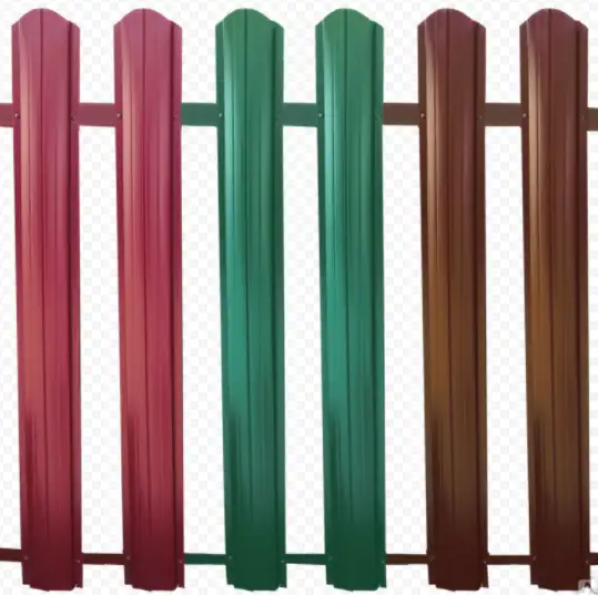 Евроштакетник фигурный; П-образный; полукруглый..., фотография 1