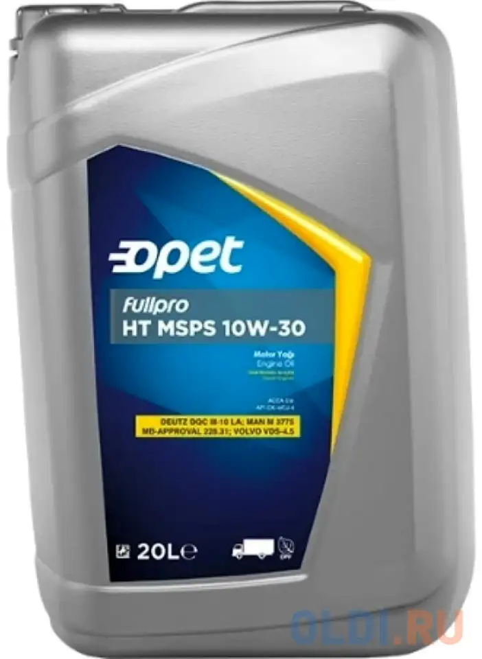 601215353 opet нс-синт. мот.масло fullpro ht msps 10w-30 ck-4 e9 (20л), фотография 1