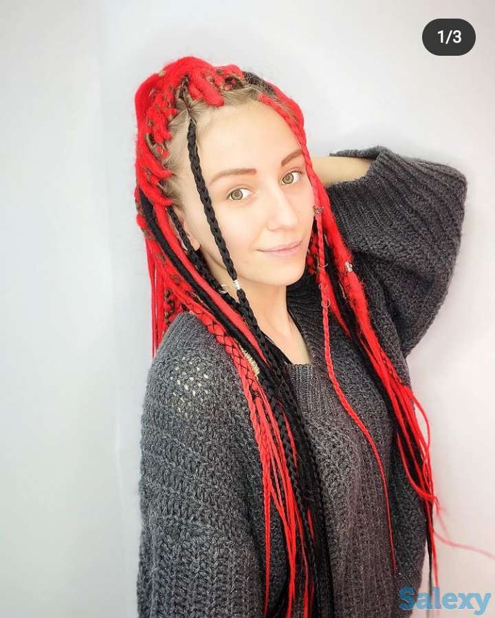 Афрокосы, де дреды, зизи,же косы, фотография 3