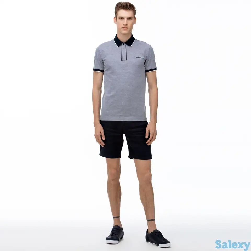 Мужские шорты- бермуды lacoste из льна, фотография 1