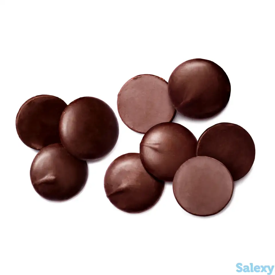 Amare шоколад горький без сахара 72%, капли 20 мм, фотография 1