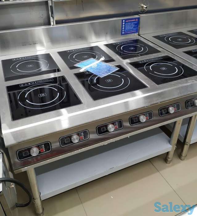 Индукционная плита шестиконфорочная профессиональная LUX качество., фотография 2