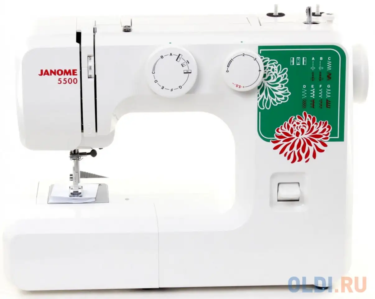 Швейная машина janome 5500 белый, фотография 1