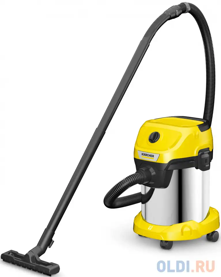 Промышленный пылесос karcher wd 3 s v-17/4/20 сбор жидкостей сухая уборка, фотография 1