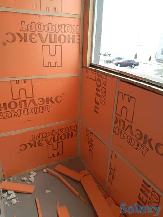 Балконы в Талгаре:утепление, обшивка сайдингом, отделка Мдф декор., фотография 5