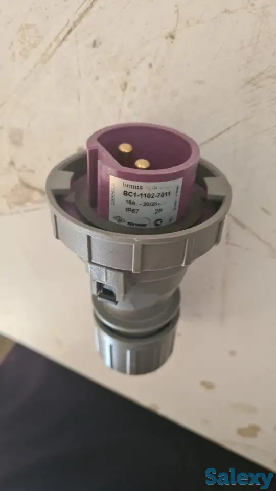 Продается электровилка BEMIS, IP67, 16A 2P, фотография 2