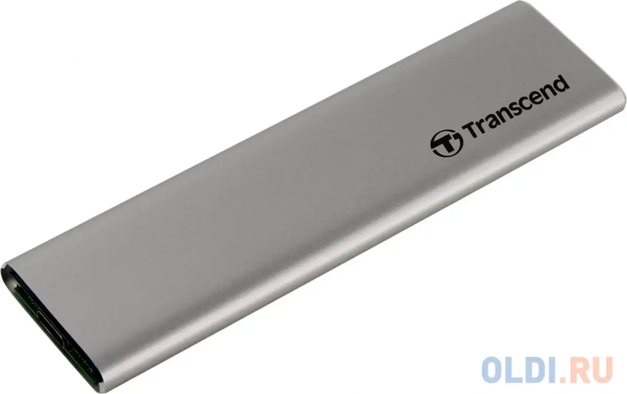 Transcend m.2 2280/2260, usb3.1 ssd enclosure kit, silver ts-cm80s, фотография 1