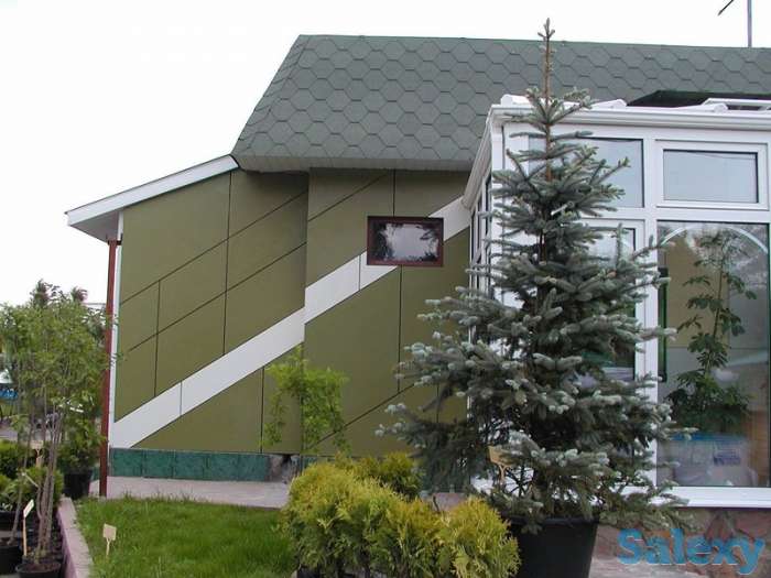 Листовой конструкционный фасадный пластик HPL, фасадные HPL панели КМ1, фотография 4