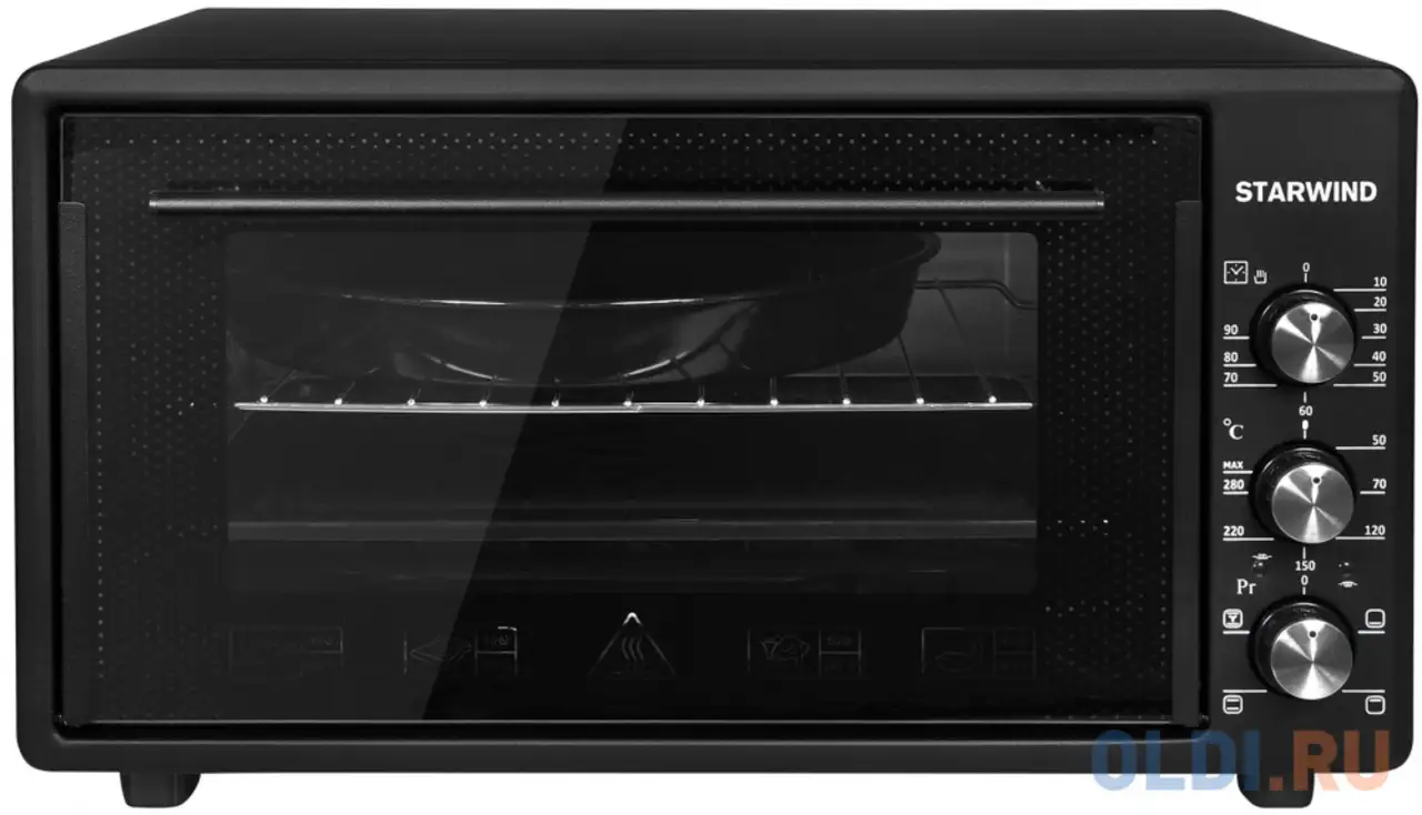 Мини-печь starwind smo2024 чёрный, фотография 1