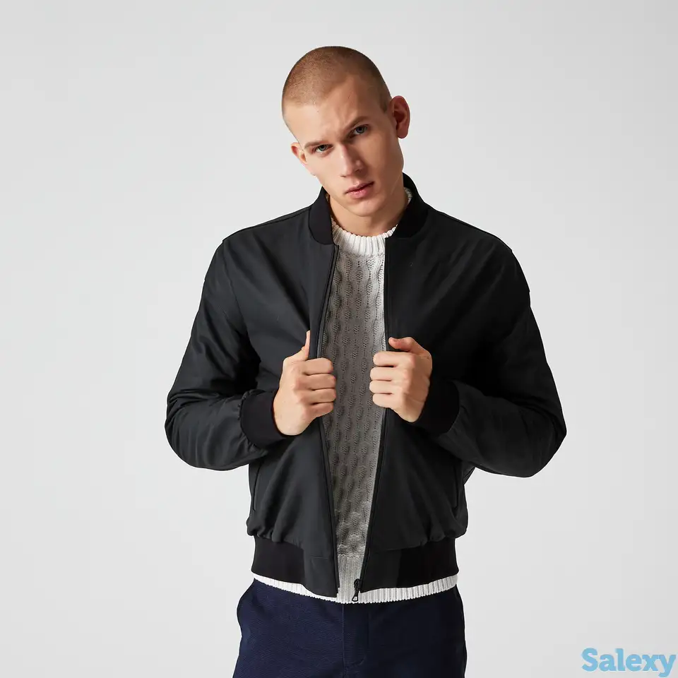 Кожаная куртка lacoste, фотография 1