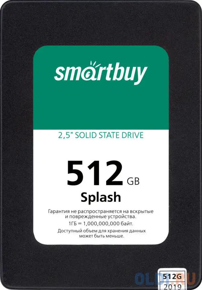 Ssd накопитель smart buy splash 512 gb sata-iii, фотография 1