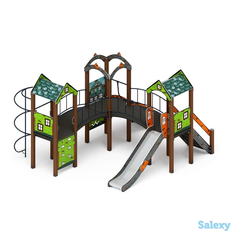 Детский игровой комплекс «городок (город)» дик 2.01.3.03-01 h=1200, фотография 1