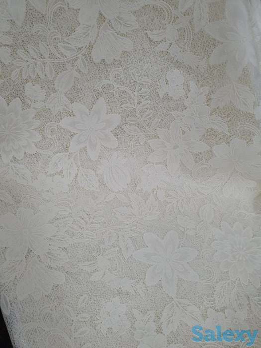 Красивая ажурная скатерть на круглый стол диаметр 178 см Япония, фотография 7