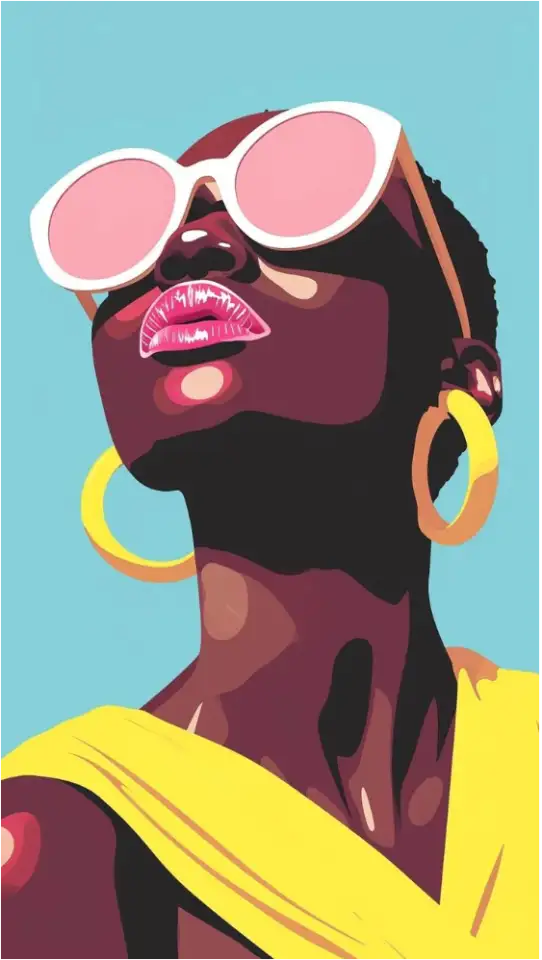 Картина Афроамериканка  Интерьерная картина ручной работы. Декор на стену., фотография 4