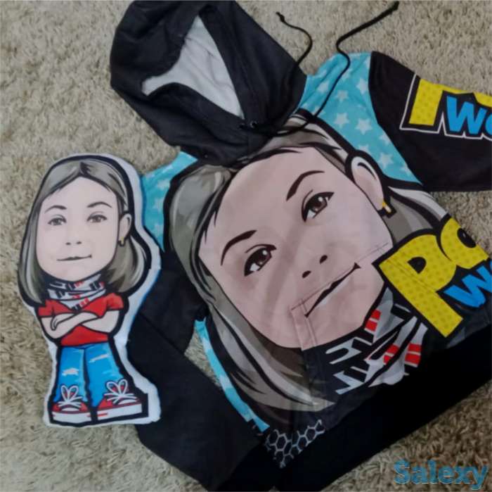 Портреты в мультяшном стиле на футболках, кружках, на пряниках и тортах, фотография 5