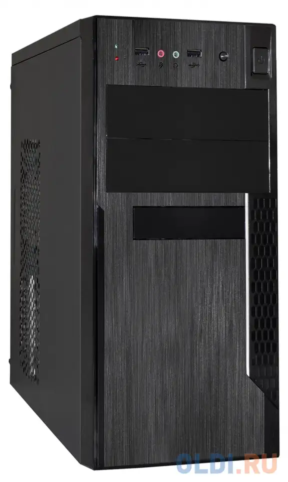 Корпус microatx exegate ma-373x 450 вт чёрный ex283243rus, фотография 1