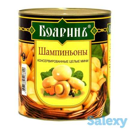 Шампиньоны целые(мелкие), резаные премиум с/б, ж/б, фотография 7