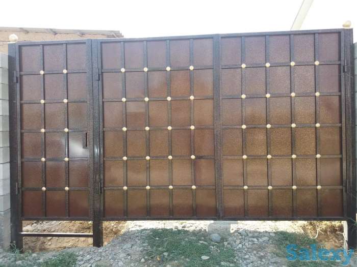 Ворота распашные кованные, фотография 5