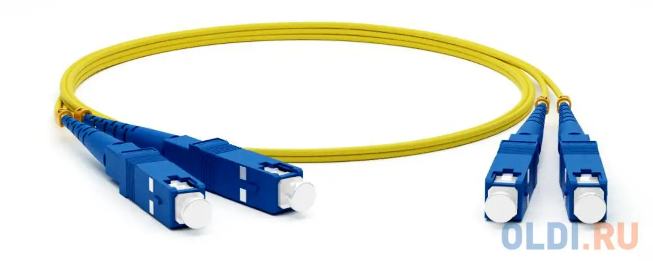 Hyperline fc-s2-9-sc/­ur-sc/­ur-h-1m-lszh-yl патч-корд волоконно-оптический (шнур) sm 9/­125 (os2), , фотография 1