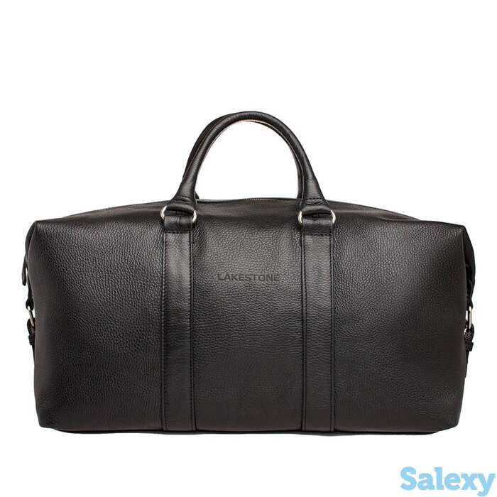 Кожаная дорожно-спортивная сумка pinecroft black, фотография 1