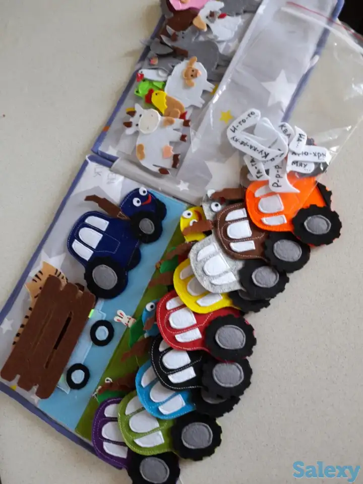 Развивающие книжки из фетра, фотография 9