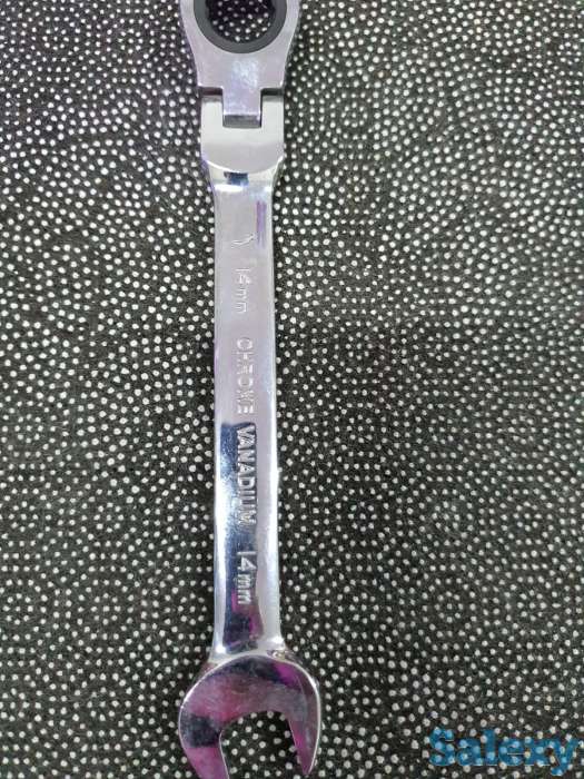 Ключ трещоточный, разные размеры 12, 14, 17 мм, фотография 5