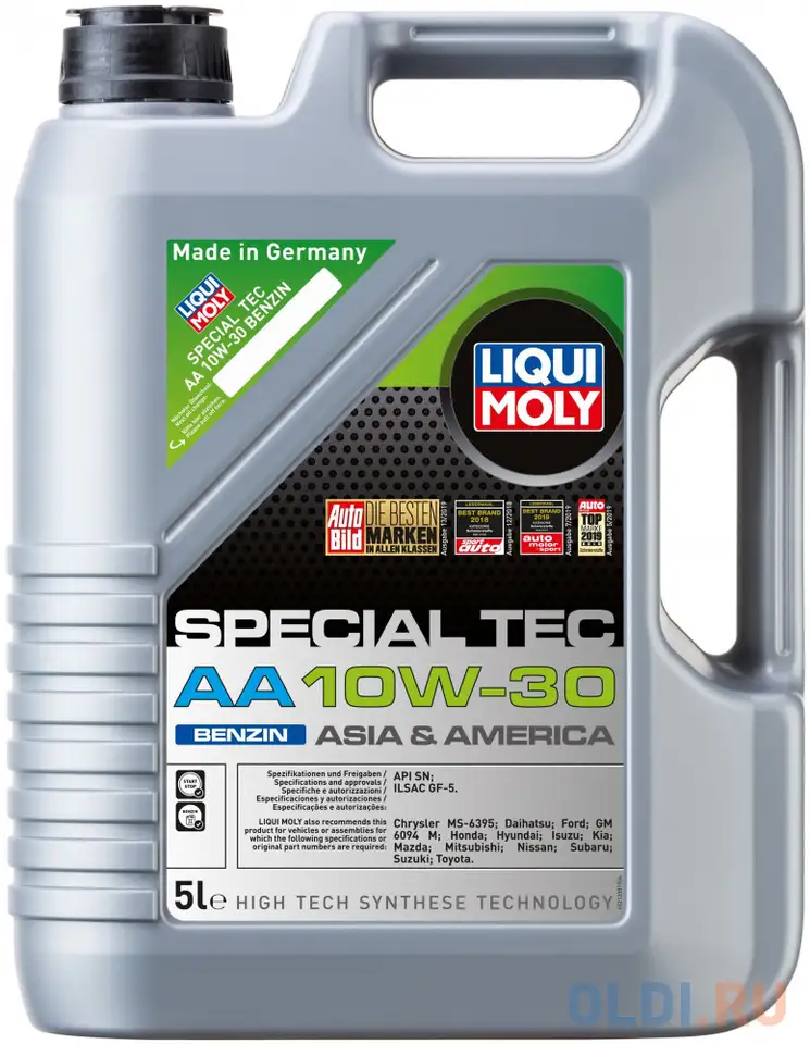 21338 liquimoly нс-синт. мот.масло special tec aa benzin 10w-30 sn gf-5, фотография 1