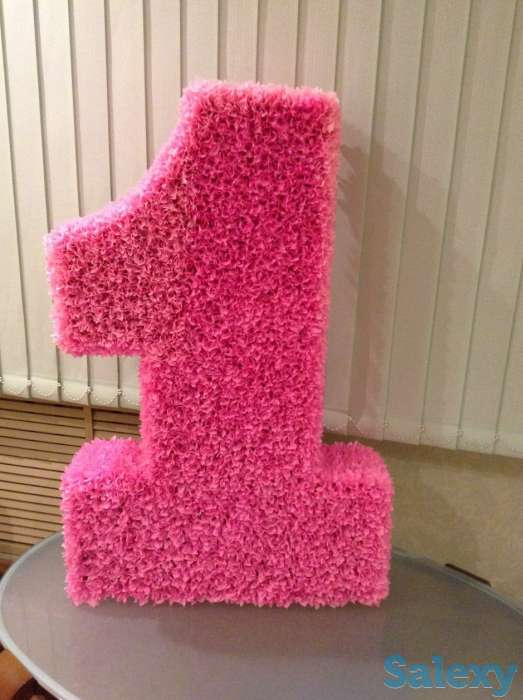 Объемные ЦИФРЫ 1 (один) АРЕНДА на день рождения, ГОДИК для фотосессии, фотография 2