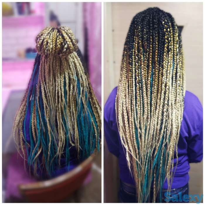 Афрокосы, дреды, зизи, сенегалки, фотография 4