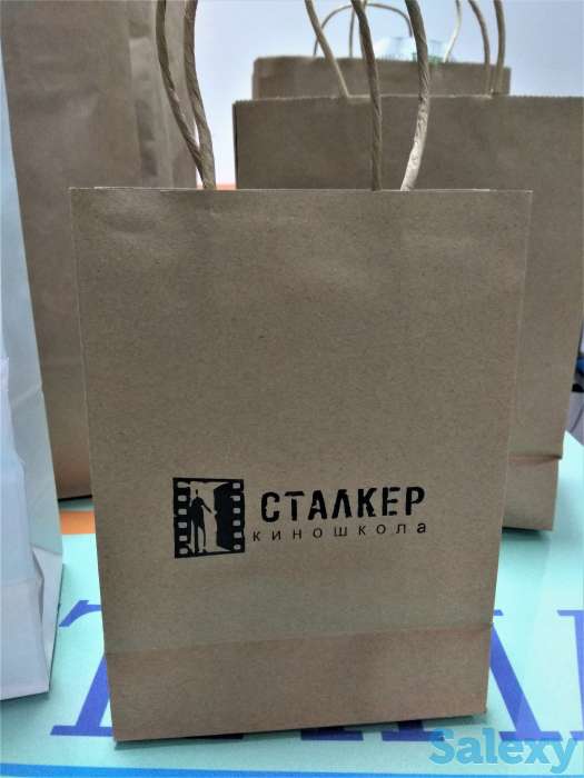 Бумажные белые и крафтовые пакеты Алматы, фотография 6